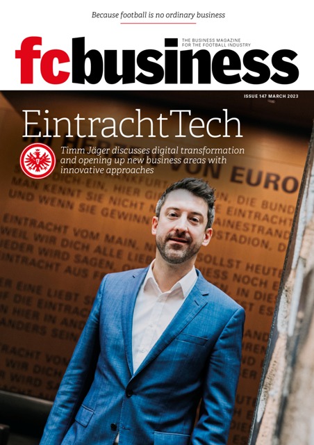 fcbusiness magazine cover: EintrachtTech digital transformation